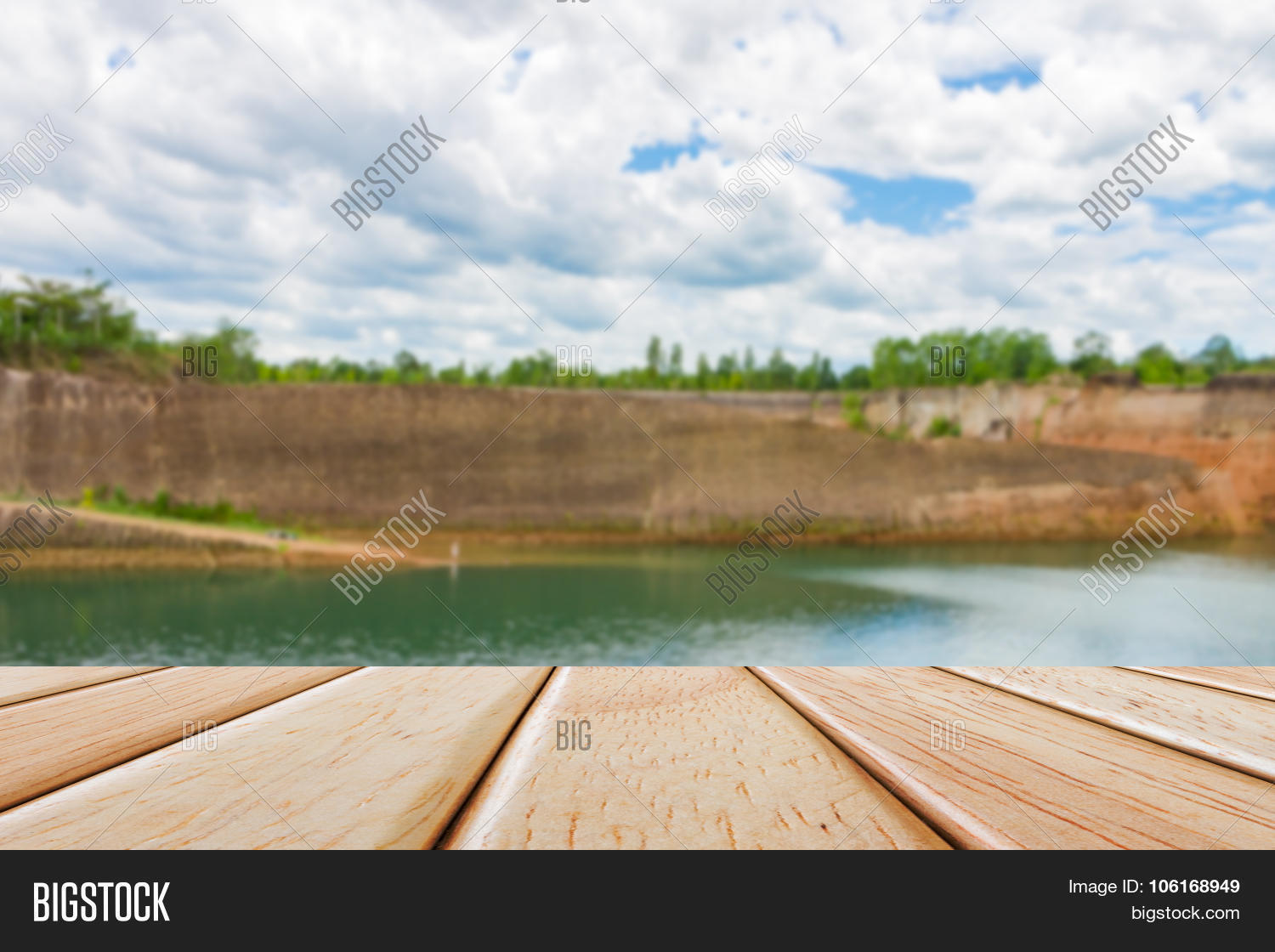 Empty Wooden Deck Image & Photo (Free Trial) Bigstock