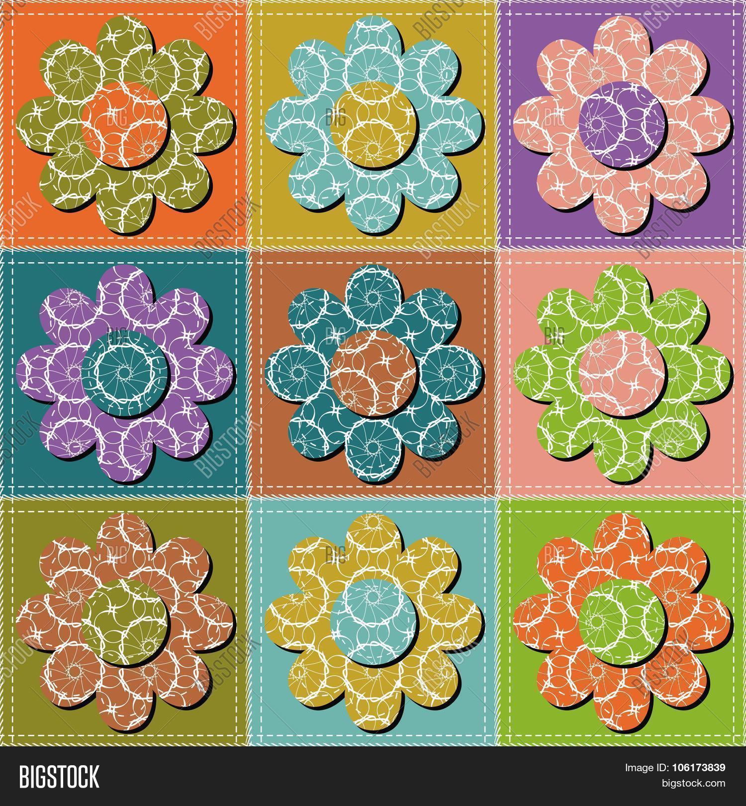 Patchwork Background Vector & Photo (Free Trial) | Bigstock