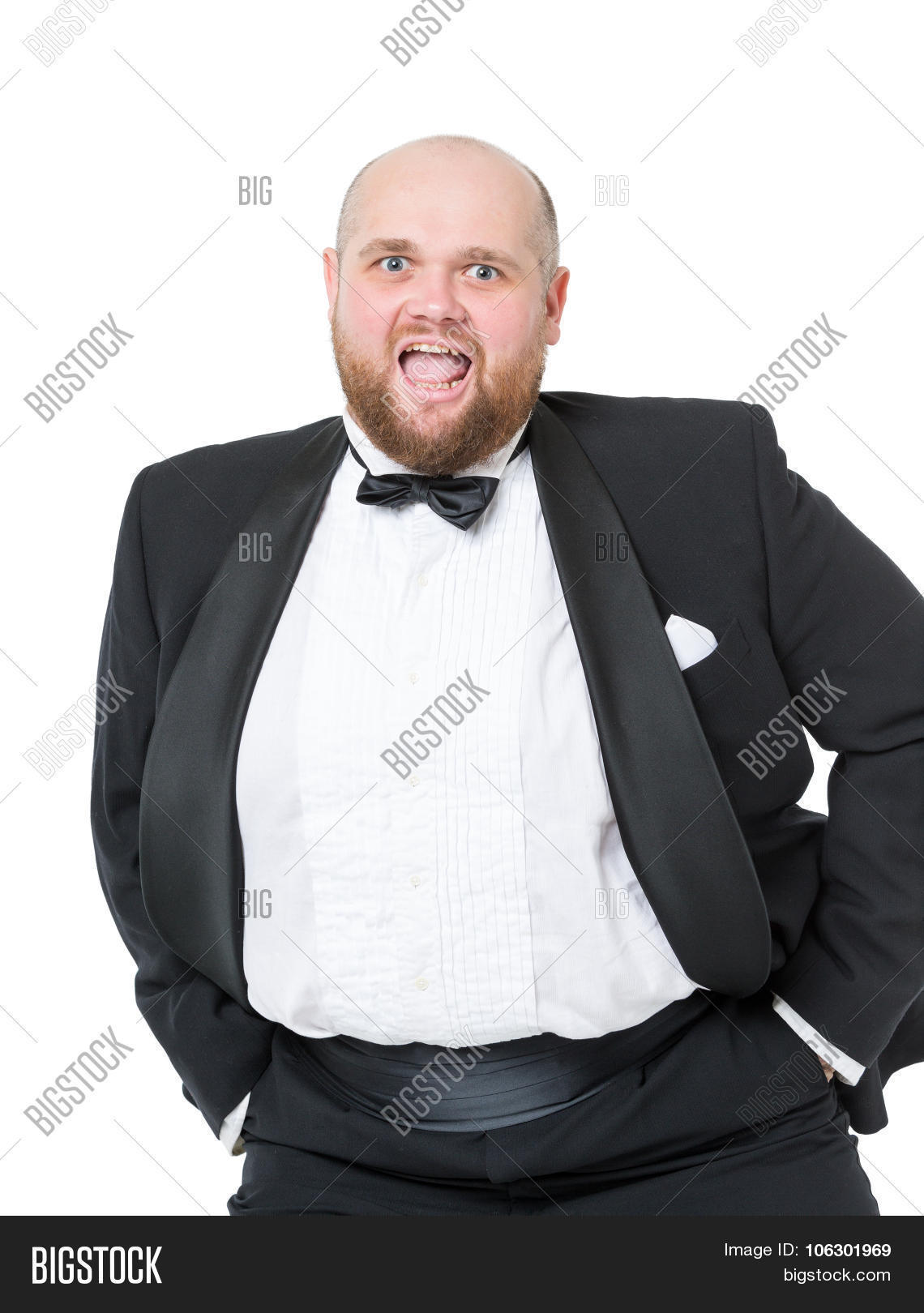 Jolly Fat Man Tuxedo Image & Photo (Free Trial) Bigstock