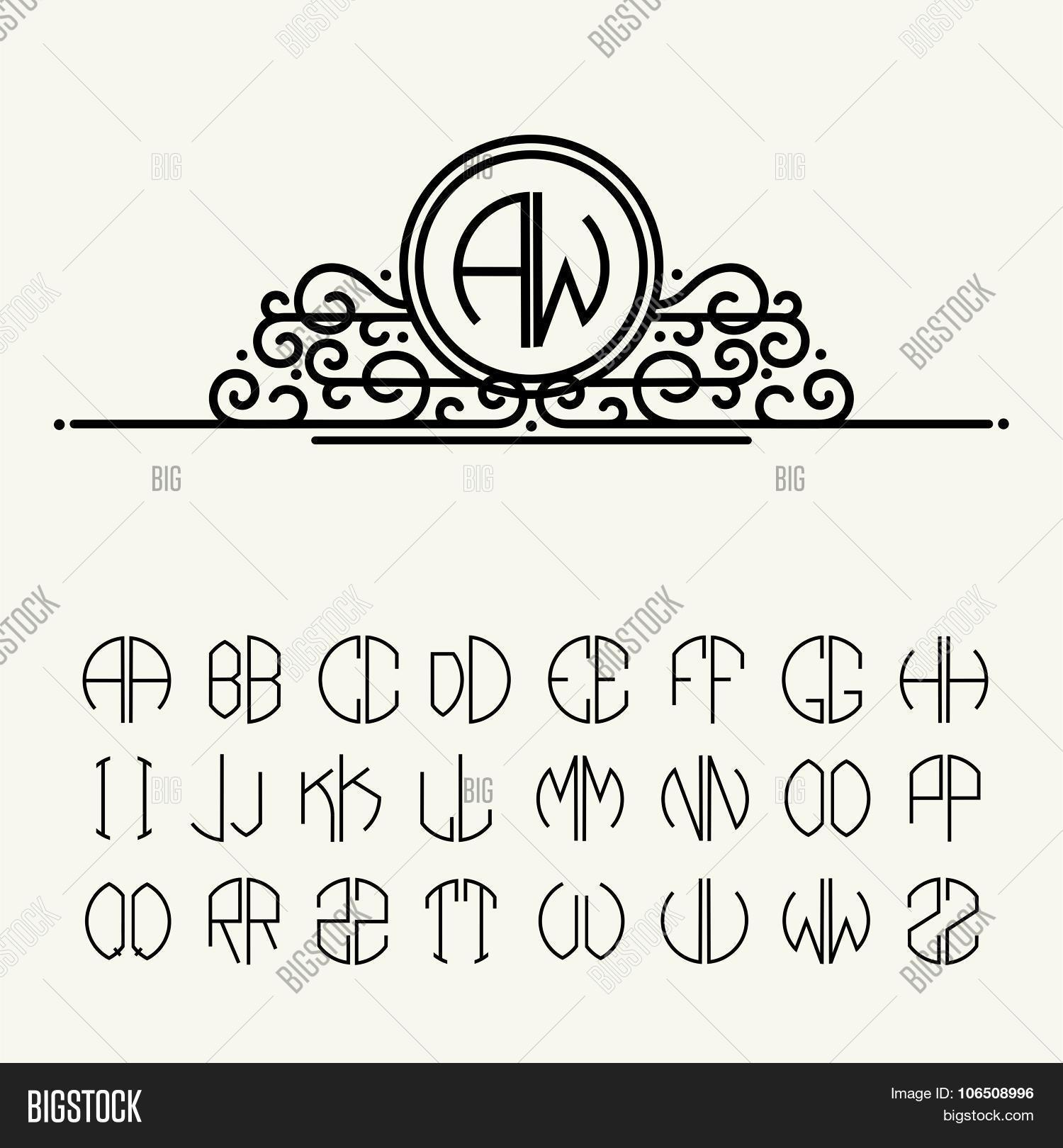 Set Template Letters Vector & Photo (Free Trial) | Bigstock