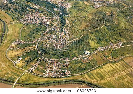 Rural Village - Aerial View