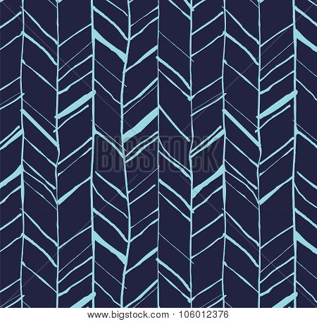 Hand Drawn Herringbone Pattern