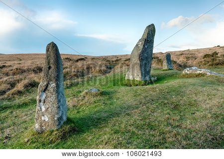 Scorhill Stone Circle On Dartmoor