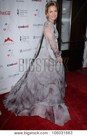 LOS ANGELES - OCT 25:  Radha Mitchell at the Internation Film Fashion Awards at the Saban Theater on October 25, 2015 in Los Angeles, CA