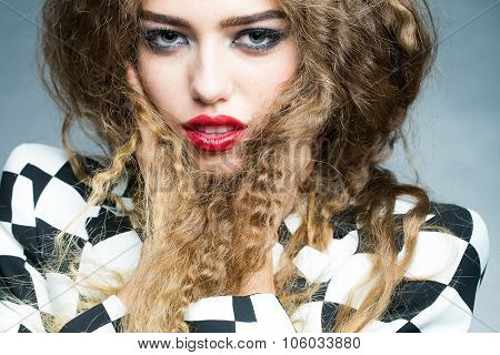 Portrait Of Radiant Looking Woman
