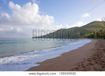 Beach of Grande Anse, Deshaies, Guadeloupe