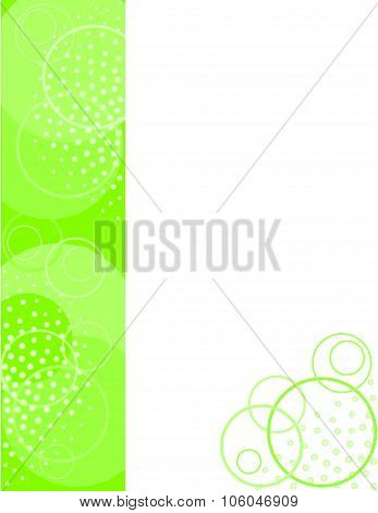 Corporate Green Circle Border Background