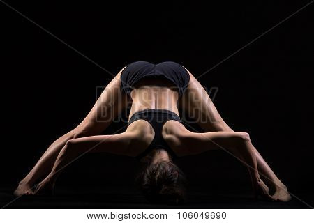Standing Straddle Forward Bend Yoga Pose