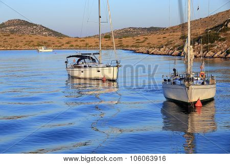 Morning On The Sea,  View From Yacht