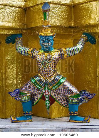 Guardians Surrounding Temple In Bangkok - Wat Pho, Thailand