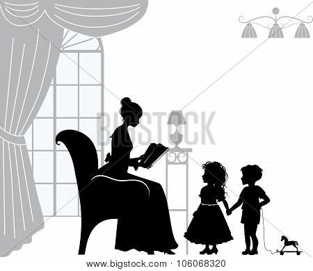 Mom With Children