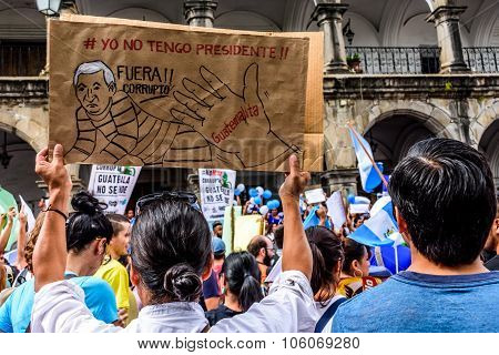 Political Protests, Antigua, Guatemala