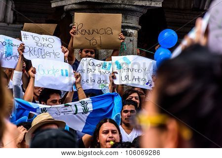 Political Protests, Antigua, Guatemala