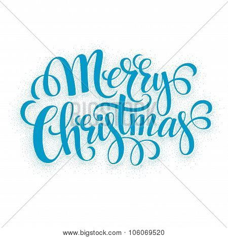 Verry Christmas greeting lettering. Vector illustration