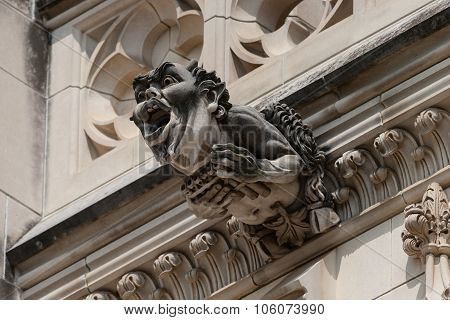 Gargoyle On The Outside Of The National Catheral In Washington, DC