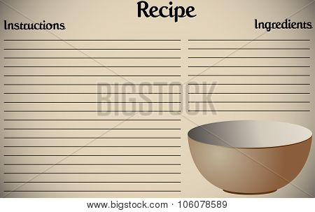 Recipe Page Bowl