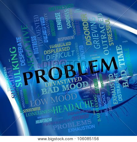 Problem Word Means Predicament Misadventure And Issue