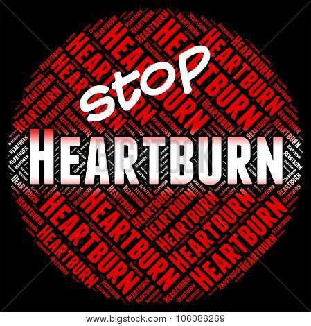 Stop Heartburn Shows Acid Indigestion And Control