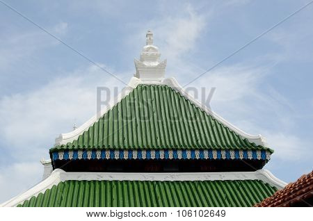 Roof detail of Kampung Kling Mosque at Malacca, Malaysia