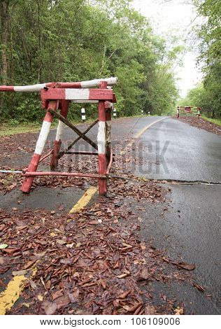 Road Block Check Point Jungle Road