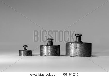 Collection Of Small Vintage Calibration Weights