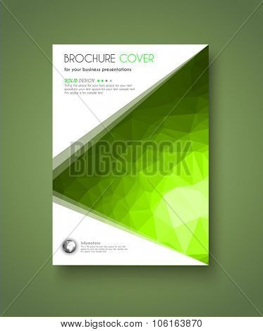 Brochure template, Flyer Design and Depliant Cover for business presentation and magazine covers.