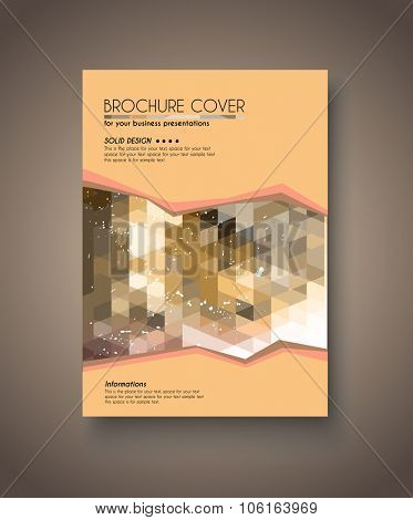 Brochure template, Flyer Design and Depliant Cover for business presentation and magazine covers.
