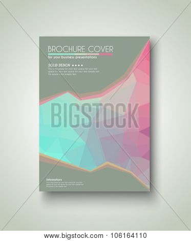 Brochure template, Flyer Design and Depliant Cover for business presentation and magazine covers.