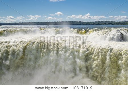 Devil Throat Iguazu Falls At Argentinian Border