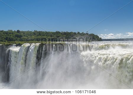 Devil Throat Iguazu Falls At Argentinian Border