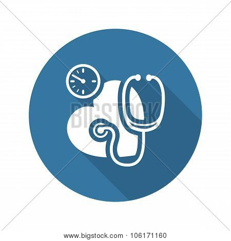 Blood Pressure Icon. Flat Design.