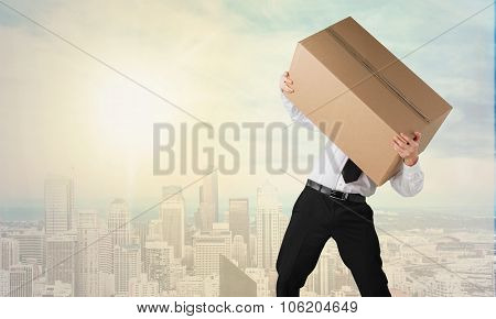 Moving office.