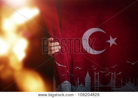 Flag Turkish Flag Design and Presentation
