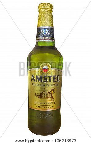 Bottle Of Amstel Premium Pilsener