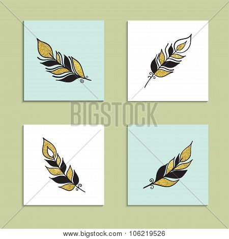 Card Feather Set