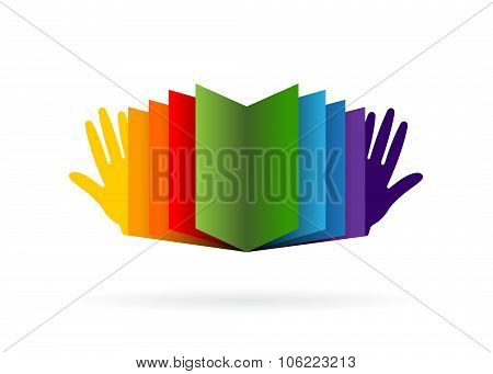 logo book.