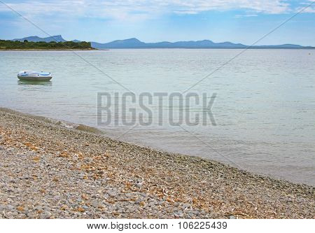 Calm pebble beach