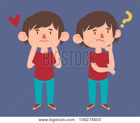Cute Boy In Different Poses