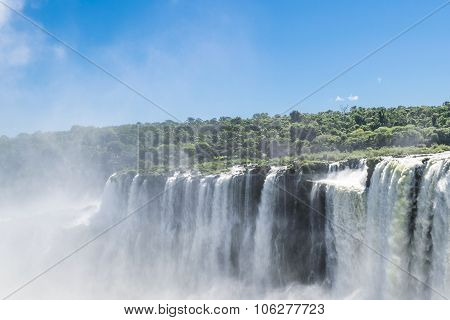 Iguazu Falls Devil Throat Argentinian Border
