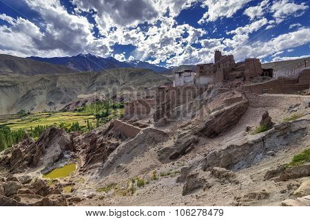 Ruins At Basgo Monastery, Leh, Ladakh, Jammu And Kashmir, India