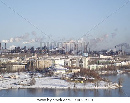 Panorama der metallurgischen Industrie-Komplex