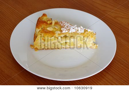 Succulente tranche de tarte aux pommes
