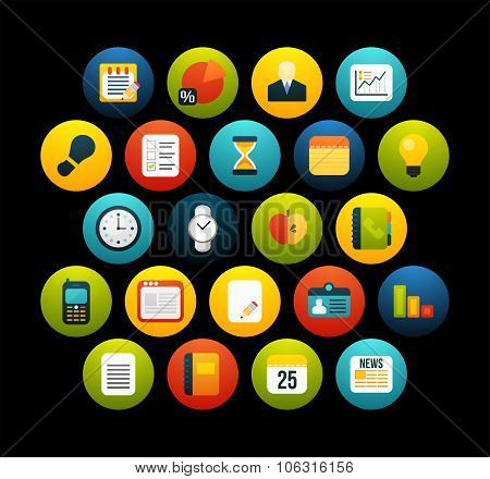 Flat icons set 8