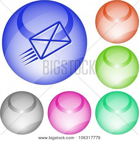 send mail. Raster interface element.