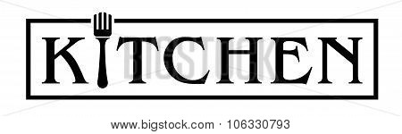 Kitchen Logo With Fork