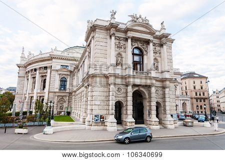 Side View Of Burgtheater Vienna, Austria