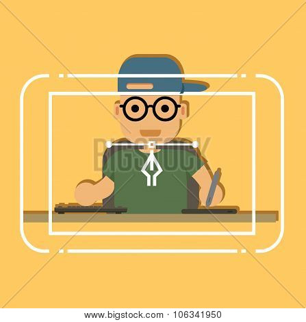 Boy Graphic Designer