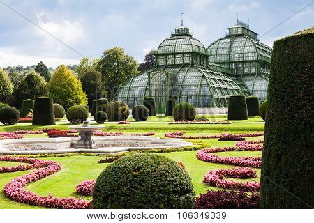 Palmenhaus Pavilion In Schonbrunn Garden, Vienna