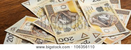Money - Polish currency 200 PLN