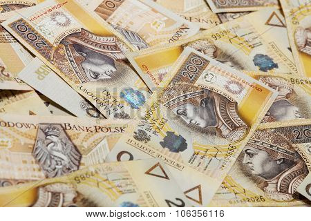 Money - Polish currency 200 PLN